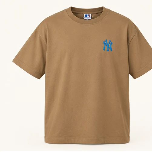 Camel Blue-monogram T-shirt