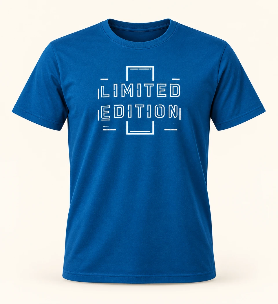 Blue Limited Edition Short-sleeve T-shirt — Studio product view
