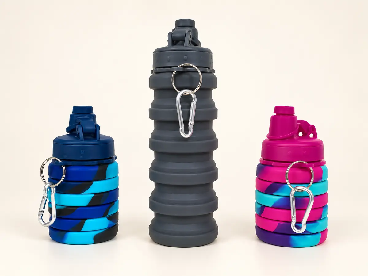Collapsible Water Bottles in available design examples